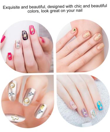 minkissy 9 Boxes Nail Art Accessories Punk Jewelry Metal Rivet Nail Decoration Nail Art Flakes Hollow Nail Charms Rivet Nail Declas Nail Art Studs Diy Nail Stickers White Zinc Alloy 3d Mini - Buy Online on GoSupps.com