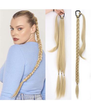 Ponytail Extensions Elastic Band for Women Synthetic Long Braided Ponytail Hair Extensions 85CM Natural Blonde Braid Pony Tail with Hair for Women(Color:12H24) 85CM 12H24 - Buy Online on GoSupps.com