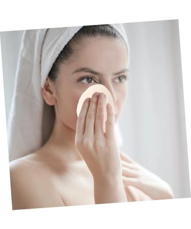 Buy Konjac Face Wash Sponge - Natural Exfoliating Loofah Makeup Remover Pad | 7x7cm White - Buy Online on GoSupps.com