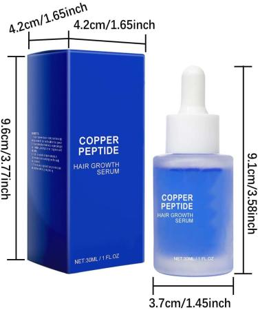  Generisch Advanced Copper Peptide Serum - Copper Peptide Hair Growth Serum - 30 ml (1st Pack) for Men and Women - Blue - Unisex - All Hair Types - Buy Online on GoSupps.com