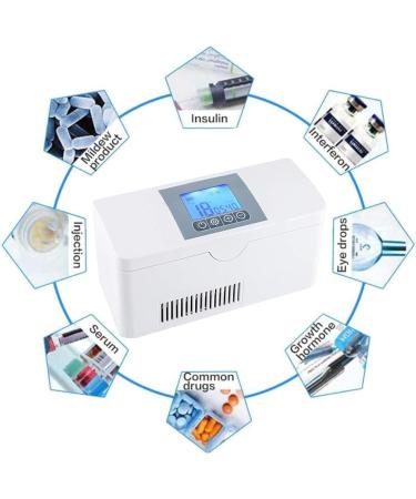 Portable Insulin Cooler Box with Long 8-Hour Cooling | Travel-Sized Refrigerator for Insulin Drugs | 2-8 C Temperature | Suitable for Home, Commute, and Business Trip - Buy Online on GoSupps.com