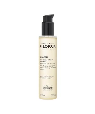 Filorga Skin-Prep Cleansing Oil Makeup Remover with Omega-6 Fatty Acids and Papain Enzymes to Remove Makeup and Deeply Cleanse Skin 5.07 fl. oz.
