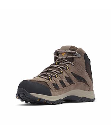 Columbia Men's Crestwood Mid Waterproof Hiking Shoe 9.5 Cordovan, Squash