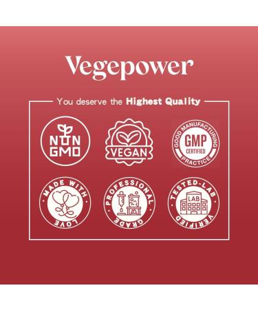 VEGEPOWER Iron Supplement Gummies + Magnesium Glycinate 1600 MG with Vitamin B6 180 Count - Buy Online on GoSupps.com