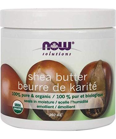 NOW Solutions Certified Organic Shea Butter Moisturizer For Rough And Dry Skin 207mL