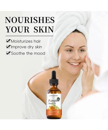 Pumpkin Seed Oil for Hair Growth 60ml Pumpkin Seed Essential Oil Is Helpful for the Growth Of eyebrows Eyelashes and dry damaged hair And moisturizes scalp Face Nails Body and skin orange - Buy Online on GoSupps.com