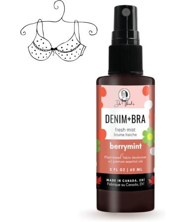 DENIM plus BRA Fabric and Lingerie Refresher Spray Mist - BERRY BERRY - 2 oz 60 ml Plant-Based with Essential Oils Crisp Light Scent. Great for Skin - Buy Online on GoSupps.com