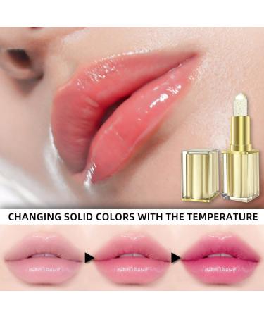 Temperature Changing Lipstick Lasts 24 Hours Gold Transparent Lip Balm Color Changing Lip Balm Waterproof and Long Lasting Lipstick Transfer Free Color Changing 1 Pack - Buy Online on GoSupps.com