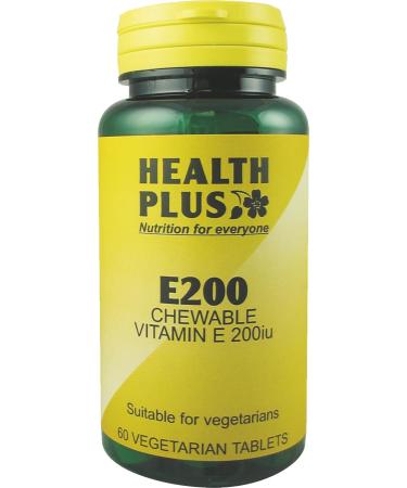 Health Plus E200 Chewable Vitamin E Supplement - 60 Tablets