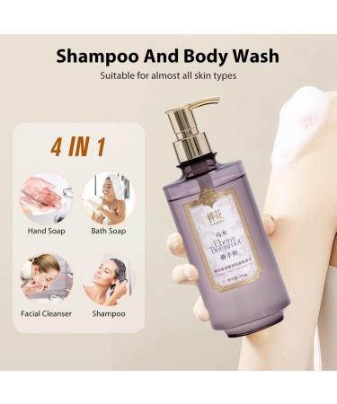 Bee & Flower Moisture Body Wash - Luxurious Amino Acid Liquid Soap for Hair Face & Body Nourishing Ebony Bergamot - 16.8 Fl Oz - Buy Online on GoSupps.com