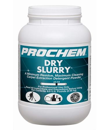 Prochem S776-1m Dry Slurry Professional Carpet Cleaning Concentrate (Powder), Maximum Cleaning, Minimum Residue, Truckmount or Portable Extraction 1-6 lb Jar, 6 lb jar