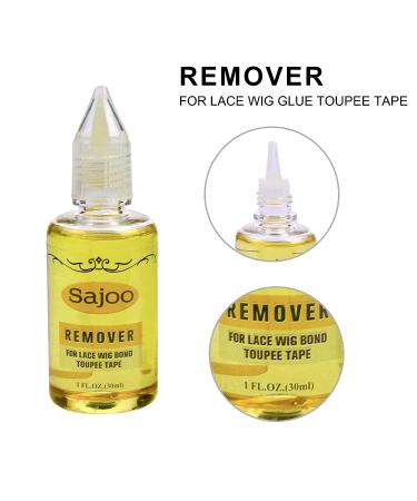 Sajoo 30ml Hair Extension Glue Remover - Fast Acting Wig Tape & Lace Glue Remover | 2 Bottles Set - Buy Online on GoSupps.com