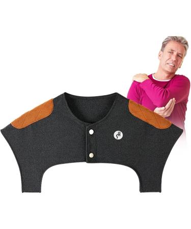 Facynde Shoulder Warmer Wrap | Comfortable Neck & Shoulder Wrap for Women | Thick Dark Gray Nursing & Relaxation Accessory - Buy Online on GoSupps.com