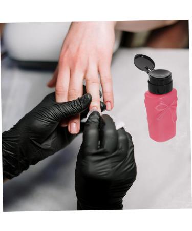 Housoutil 2 Pieces Nail Remover Bottle Travel Shampoo Makeup Remover Organizer Facial Tonic Lotion Liquid Clean Water Pink Plastic - Buy Online on GoSupps.com