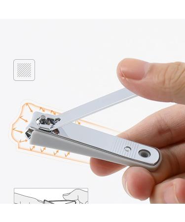 HCHGJKN Nail Clippers Carbon Steel Round Tail Nail Clippers Portable Folding Anti-splash Single Nail Clippers Multifunctional Nail Clippers(Clear) - Buy Online on GoSupps.com
