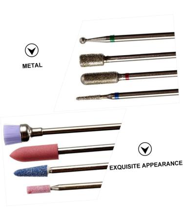 Ipetboom Water Dipper Nail Set Cuticle Drill Bits Nail Kits Nail Grinding Tool Nails Gel Manicure Kit Nail Grinding Headset Tool Nail Dip Kit Nail File Metal Nail Drill - Buy Online on GoSupps.com