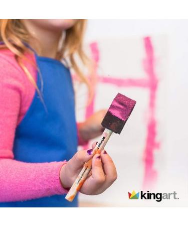 KINGART 1 Foam Brush Value Pack - Set of 25 Black - High-Quality Craft Foam Brushes - Buy Online on GoSupps.com