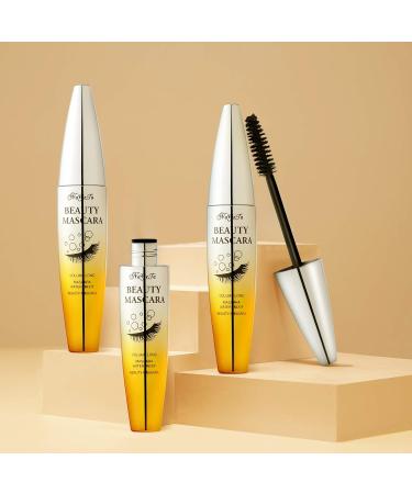Mimore Mascara 4D Silk Fiber Eyelashes Waterproof Mascara Black Luxuriously Longer Thicker & Volumizing Lashes Advanced Smudge-Proof Formula Mascara (Black) - Buy Online on GoSupps.com