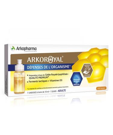 Arkopharma Arko Royal Natural Hive Products for Adult10 Billion Lactic Ferments 7 Doses 10 ml