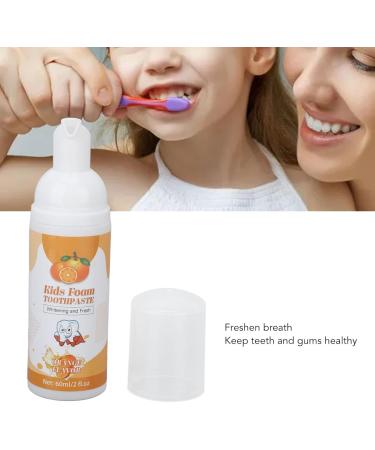 Children's Foam Toothpaste & Electric Toothbrush Set - Whitening & Fresh Breath - 60 ml Aromatic Calcium Formula | 2 Pieces - Buy Online on GoSupps.com