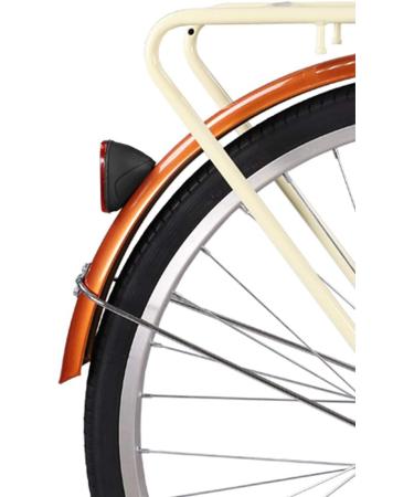 BSK Oval Rear Bicycle Mudguard Fender with Reflectors - Red | Cycling Safety - Buy Online on GoSupps.com