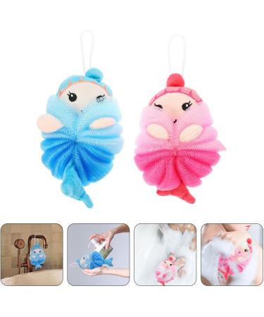 FRCOLOR 4 Pcs Kids Bath Balls - Cute Animal Shower Sponges & Exfoliating Poufs for Baby Body Wash and Cleaning - Buy Online on GoSupps.com