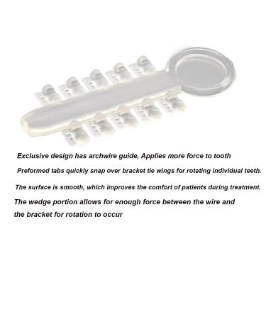 200pcs Orthodontic Rotation Wedges Elastic Rubber Bands- Clear - Buy Online on GoSupps.com