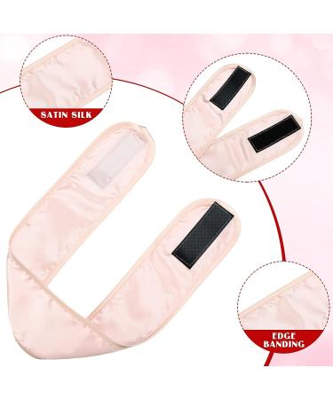 Satin Spa Headband Set - 6 Pieces | Silk Hair Wrap for Women & Girls | Adjustable Satin Hairband for Sleep, Makeup, Skincare | Pink, Black, White - Buy Online on GoSupps.com