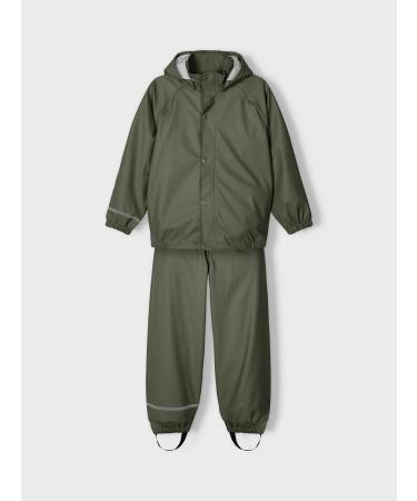 Unisex Baby Rain Suit 134 Thyme - NAME IT Nkndry Rain Set | Waterproof Rainwear - Buy Online on GoSupps.com