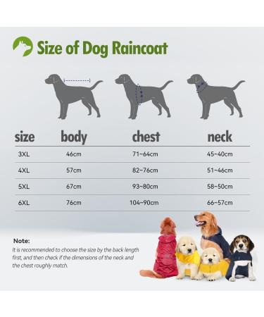 Buy Waterproof Cellar Dog Rain Coat with Hood - Reflective Breathable & Ultra-Light for Medium to Large Dogs - 5XL Green - Buy Online on GoSupps.com
