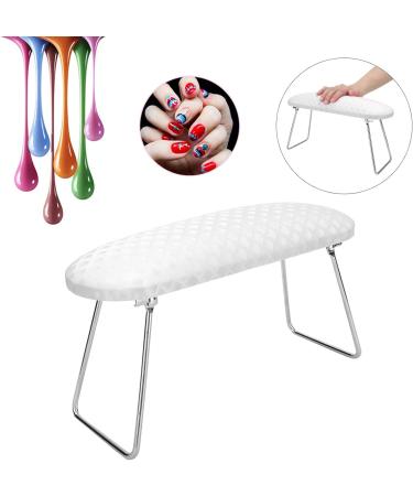 Nail Art Hand Pillow Sliding On Both Sides Fine Craftsmanship Exquisite And Durable Manicure Hand Holder Quick Open Salon Shop for Home white - Buy Online on GoSupps.com