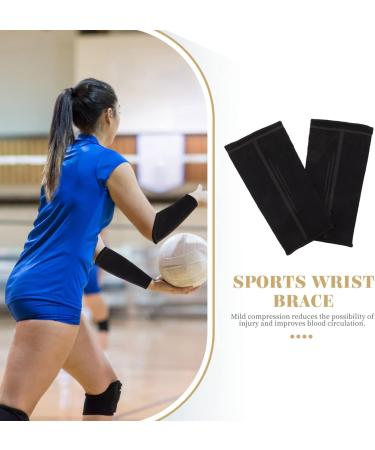 Sosoport Volleyball Sleeve - 2 Pairs Arm Sweat Bands & Elbow Support Brace for Tennis & Tendonitis Relief - Non-Slip Nylon Athletic Gear - Buy Online on GoSupps.com