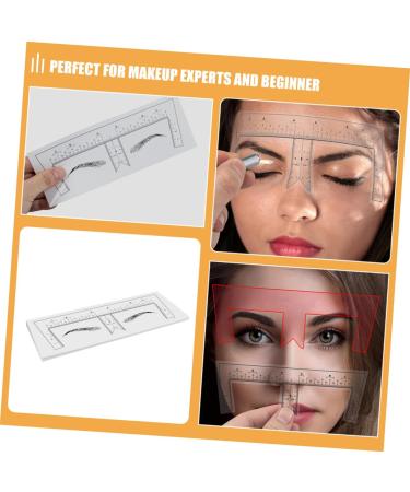 Angoily 10pcs Eyebrow Design Ruler Brow Guide Ruler Eyebrow Drawing Tool Eyebrow Trimming Measuring Ruler - Buy Online on GoSupps.com