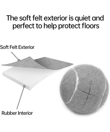 ECLAYA 2 PCS Precut Walker Tennis Ball for Furniture Legs and Floor Protection Heavy Duty Long Lasting Felt Pad Covering  - Buy Online on GoSupps.com