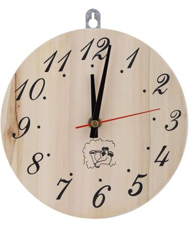 Buy Sauna Time Clock 20.3 cm Round Wooden Sauna Accessories for Your Spa Room - Buy Online on GoSupps.com