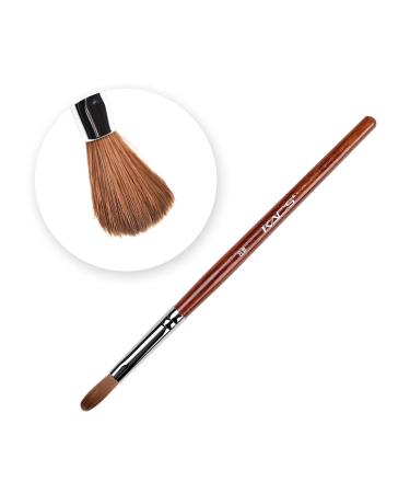 Alexnailart Kolinsky Sable Nail Brush Acrylic Brush for Acrylic Powder Nail Art Pen with Red Wooden Handle Manicure Design 8# Size 8 (Pack of 1)