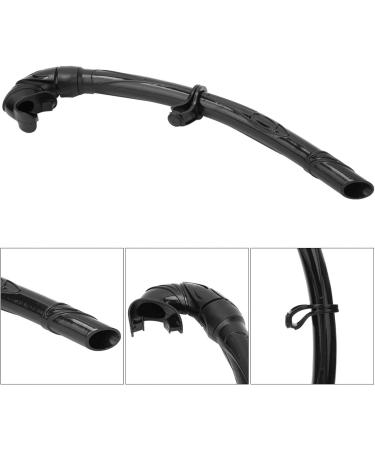 Portable Snorkeling Breathing Tube - Comfortable PVC/Silicone Lightweight Design for Adults & Children - Ideal for Free Diving (Black) - Buy Online on GoSupps.com