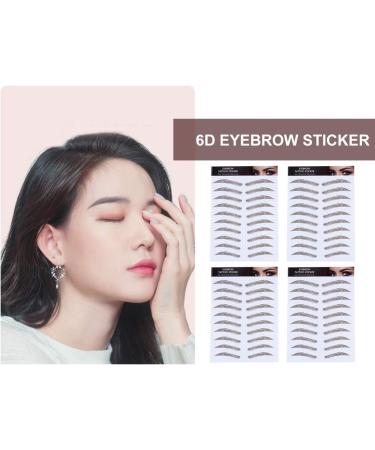 LALADEFIEE 4pcs Eyebrow Stickers Eyebrow Transfer Stickers Water Transfer Eyebrow Sticker False Eyebrows Cosmetics Imitation Eyebrow Artificial Eyebrow 6d Hair-like Eyebrows Stickers - Buy Online on GoSupps.com