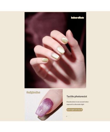 Nail Polish | Soak Off Nail Polish | 0.28oz Magnetic Long-Lasting Nail Polish Soak Off Shiny Nail Lacquer Bright Quick Dry Lacquer for Spring Aezon 06 - Buy Online on GoSupps.com