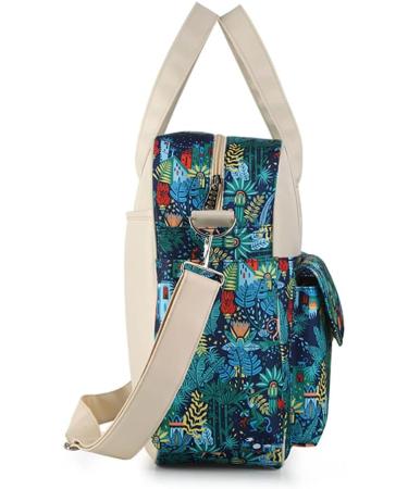 Kamay's Waterproof Mummy Shoulder Diaper Bag w/ Changing Mat - Green Forest Monkey - Buy Online on GoSupps.com