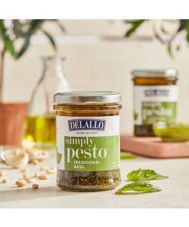 DeLallo Genovese Basil Pesto - (2) 6.35 oz Jars - 6.35 Ounce Pack - Authentic Italian Recipe - Buy Online on GoSupps.com