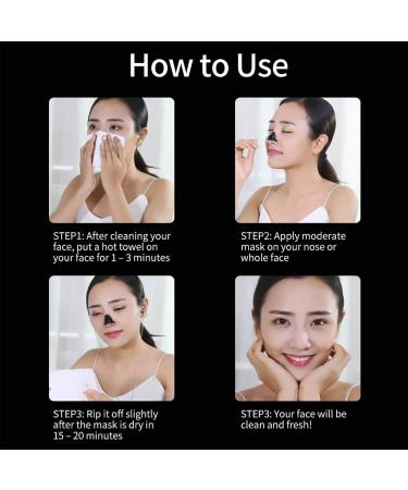 Blackhead Removal Peel Off Mask - Purifying Bamboo Charcoal Facial Mask for Deep Pore Cleansing & Skin Brightening - Suitable for All Skin Types - Buy Online on GoSupps.com