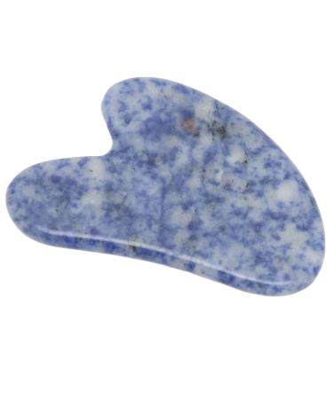 Verdant touch gua sha stones heart -shaped gua Sha board facial body massage scraping tool multifunction gua shah stones smooth surfaces face scrub 13cm white