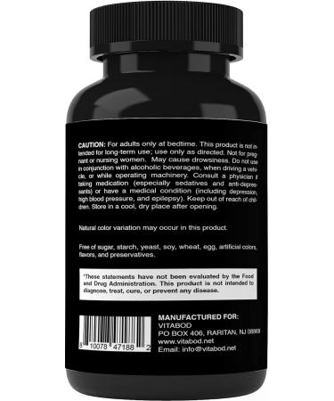 Vitabod Melatonin 20mg + Magnesium Citrate 200mg - 120 Tablets - Buy Online on GoSupps.com