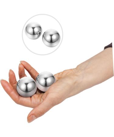Fomiyes Stainless Steel Fitness Balls - Hand Rolling Massage Balls for Exercise & Training | Durable Metal Sports Toys - Buy Online on GoSupps.com