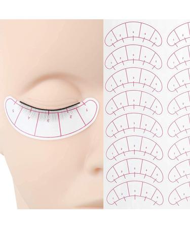 25 Pairs of Training Eyelashes for Beginners | Self-Adhesive Eyelash Strips with 7 Eye Pads & Brush | Eyelash Extension Accessories - Buy Online on GoSupps.com