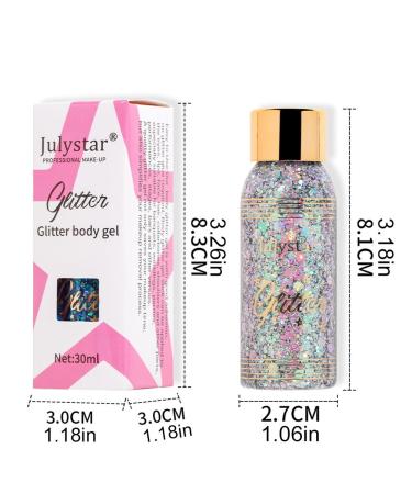 Buy 2Pcs Liquid Glitter Eyeshadow - Long Lasting Quick-Drying Gel Waterproof Sparkling Shimmer - 30ml | International Shipping - Buy Online on GoSupps.com