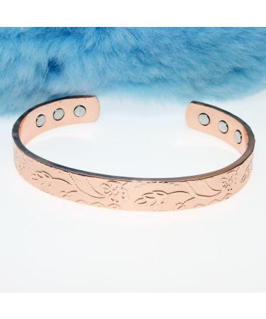 Buy LORNREIN Copper Magnetic Bracelet for Men & Women - 6 Magnets for Wellness & Style | International Shipping Available - Buy Online on GoSupps.com