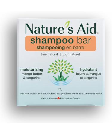 Nature's Aid Moisturizing Natural Rice Water Shampoo Bar for Hair Growth Strengthening & Thickening Shampoo for All Hair Types. Natural Lather and Salon Quality. Vegan. Made in Canada. (Orange Mango) 72g - Buy Online on GoSupps.com