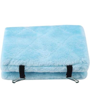 Plush Bird Hammock Warm Bird Nest Hanging Pet Bird Cage Cave Swing Parrot Tents Bed for Parakeet Cockatiel Lovebird Budgie Canary Cockatoo (S-Blue) S Blue - Buy Online on GoSupps.com